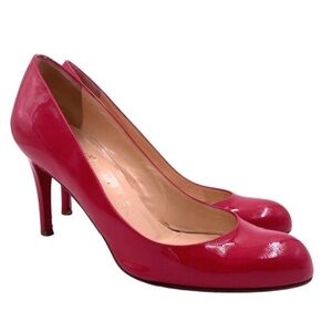 CHRISTIAN LOUBOUTIN Simple Pump Pink Patent Leather Pumps size Us 5.5 / EU 35.5